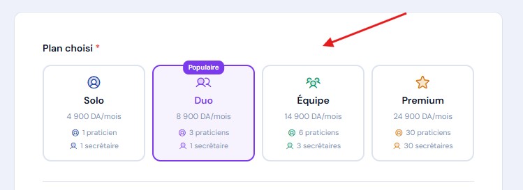 Choisir votre plan