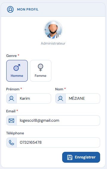 Modifier mon profil