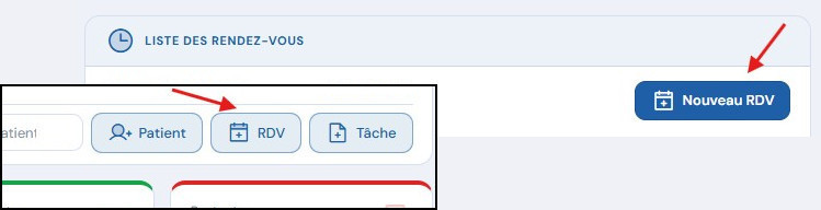 Créer un RDV